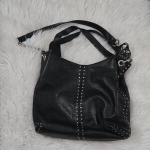 Black Studded Shoulder Bag - Stylish Everyday Tote Michael Kors